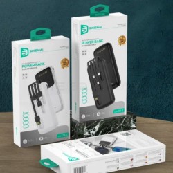 باور بانك شاحن محمول 10000 مللي أمبير مع كيبلات مدمجة باور بانك شاحن محمول 10000 مللي أمبير مع كيبلات مدمجة