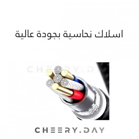 وصلة TOPK Type C إلى Type C Cable 60W PD شحن السريع