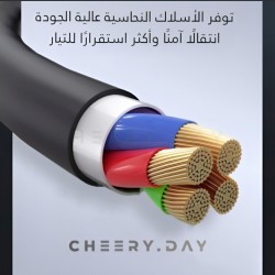 وصلة ايفون من السيليكون بقوة 3 امبير 18 واط ودعم للشحن السريع من TOPK وصلة ايفون من السيليكون بقوة 3 امبير 18 واط ودعم للشحن السريع من TOPK